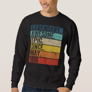 Sweatshirt 23e anniversaire Légendaire Awesome Epic depuis ma