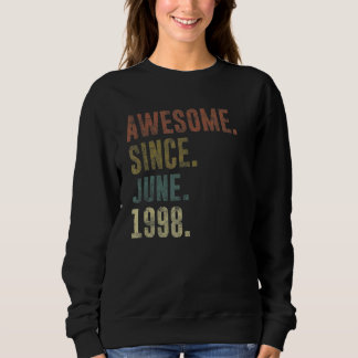 Sweatshirt 24e anniversaire Vintage stupéfiant depuis juin 19
