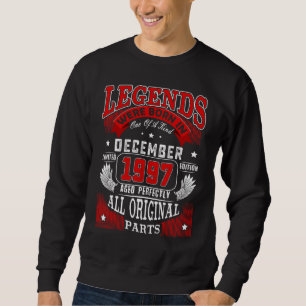Sweatshirt 25e Anniversaire Légendes Né En Décembre 1997 25 A