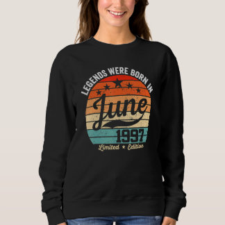 Sweatshirt 25ème Anniversaire vintage Légendes Sont Nées Le 1