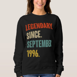 Sweatshirt 26 ans 26e anniversaire Légendaire depuis septembr