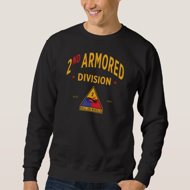 Sweatshirt 2e division blindée - " Enfer sur roues " (Devant)