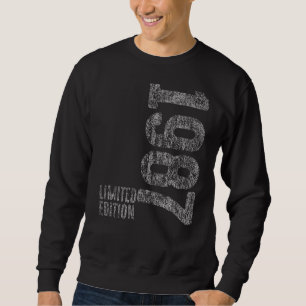 Sweatshirt 35e anniversaire Dames Mens 35 ans 1987 2