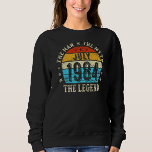 Sweatshirt 38 An old The Man Myth Legend Juillet 1984 38th Bi