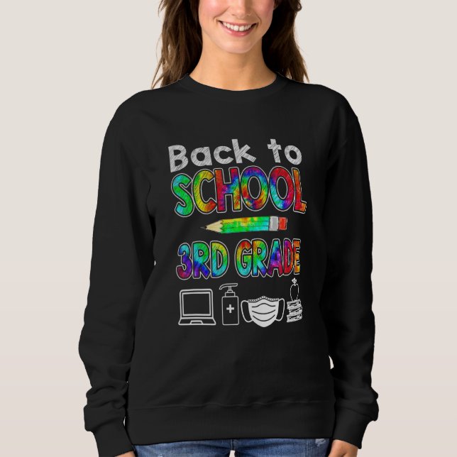 Sweatshirt 3e année Retour à l'école Enseignant virtuel Premi (Devant)