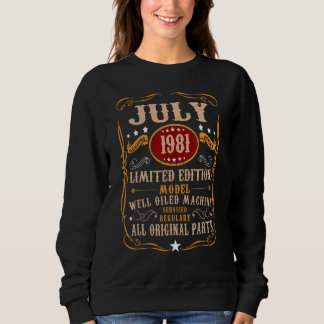 Sweatshirt 41 ans 41e anniversaire Décoration Juillet 1981