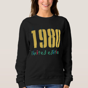 Sweatshirt 42e anniversaire Dames Mens 42 ans 1980 1