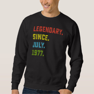 Sweatshirt 45e anniversaire Légendaire depuis juillet 1977 45