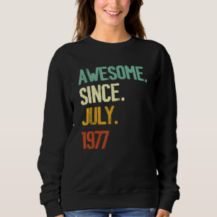 Sweatshirt 45e anniversaire stupéfiant depuis juillet 1977 45