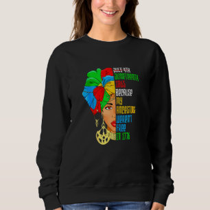 Sweatshirt 4 juillet 1865 parce que mes ancêtres n'étaient pa