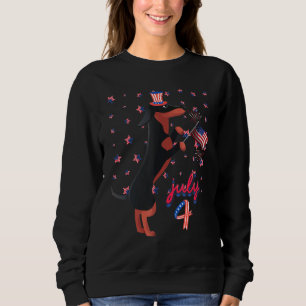 Sweatshirt 4 juillet Chien Doxie Puppy Cute Dachshund Wiener