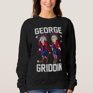 Sweatshirt 4 juillet George Washington Griddy George Griddi