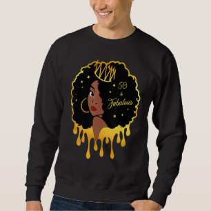 Sweatshirt 50 & Fabulous Black Melanin Femmes C'est My 50th B