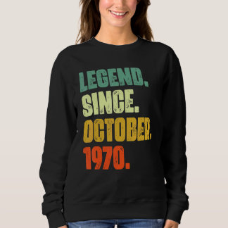 Sweatshirt 52 ans de légende depuis octobre 1970 52e naissanc