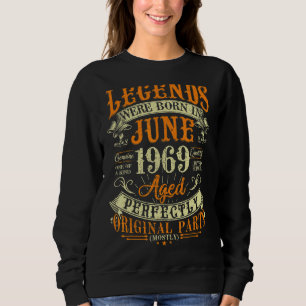 Sweatshirt 53e anniversaire 53 ans légendes nées le 1er juin