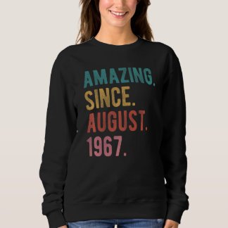 Sweatshirt 55 Ans 55e Anniversaire stupéfiant depuis le 19 ao