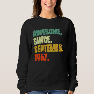 Sweatshirt 55 Ans Awesome Depuis Septembre 1967 55th 4