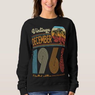 Sweatshirt 57 Anniversaire Vintage Décembre 1966 Femmes