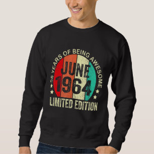 Sweatshirt 58 Ans Juin 1964 58e Anniversaire