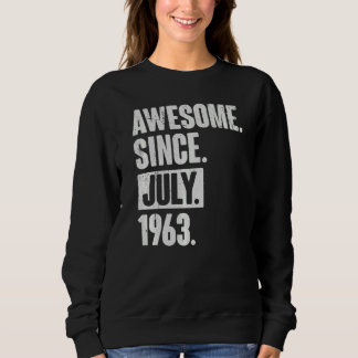 Sweatshirt 59 Ans 59e Anniversaire Awesome depuis Juillet 196