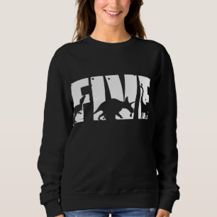 Sweatshirt 5 Anniversaire Garçon Dinosaur T Rex Cadeau 5e B
