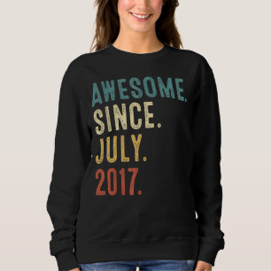Sweatshirt 5 Ans Awesome depuis Juillet 2017 5e Anniversaire