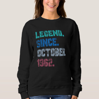 Sweatshirt 60 ans de légende depuis octobre 1962 60e naissanc