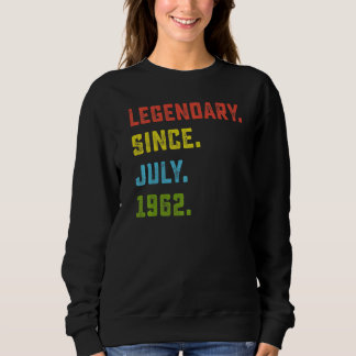 Sweatshirt 60e anniversaire Légendaire depuis juillet 1962 60