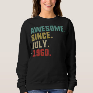 Sweatshirt 62e anniversaire Hommes stupéfaits depuis juillet