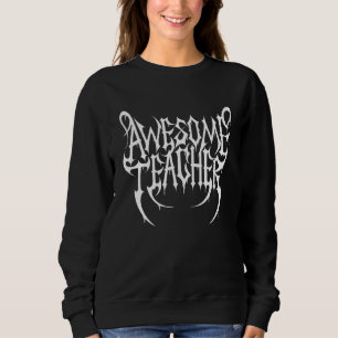 Sweatshirt 666 Symbole de métal noir sanglant enseignant sata