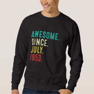 Sweatshirt 68e anniversaire 68 ans Vintage stupéfiant depuis