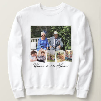 Sweatshirt 6 Photo Famille Collage Texte personnalisé