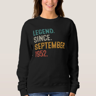 Sweatshirt 70 ans 70e anniversaire Légende depuis septembre