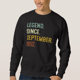 Sweatshirt 70 ans de légende depuis septembre 1952 70th Bir