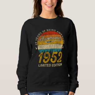 Sweatshirt 73 ans 1952 Retro Awesome 73e anniversaire Cadeau
