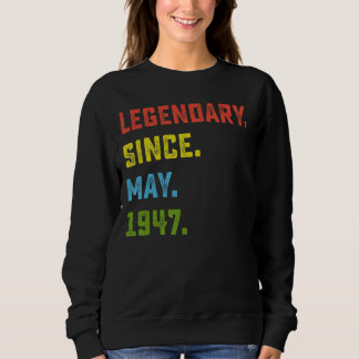 Sweatshirt 75e anniversaire Légendaire depuis mai 1947 75 ans