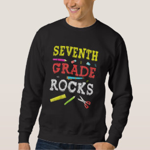 Sweatshirt 7e année Rocks Retour à l'école Enseignant