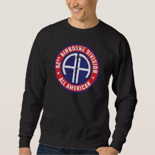 Sweatshirt 82e division aéroportée "All American" Grunge