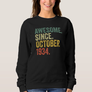 Sweatshirt 88e anniversaire stupéfiant depuis octobre 1934 88