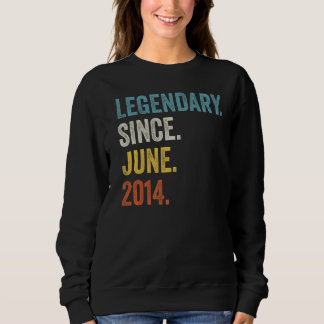 Sweatshirt 8 Ans Légendaire Depuis Juin 2014 8e Anniversaire
