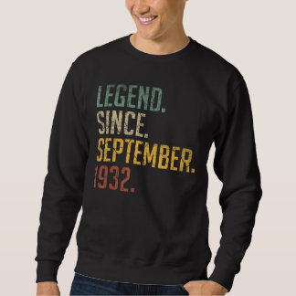 Sweatshirt 90 Ans Légende depuis septembre 1932 90e Birt
