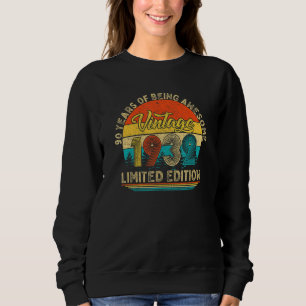Sweatshirt 90 ans Vintage1932 90e anniversaire