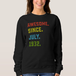 Sweatshirt 90e anniversaire stupéfiant depuis juillet 1932 90