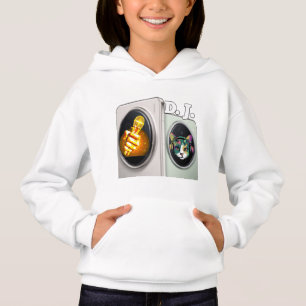 Sweatshirt à capuche pour fille avec design numéri