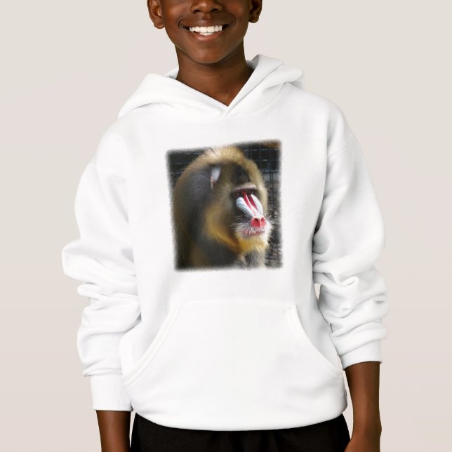 Sweatshirt à capuchon de babouin (Devant)