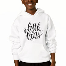 Sweatshirt à capuchon design Little Boss