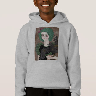 Sweatshirt à capuchon gris de Raven
