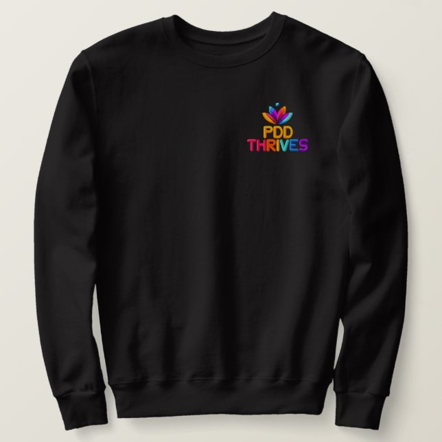 Sweatshirt à col rond avec logo classique (Design devant)