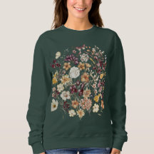 Sweatshirt à col rond vert pour femmes – Confortab