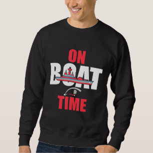 Sweatshirt À L'Heure Du Bateau Bateau Capitaine Amarrage La C